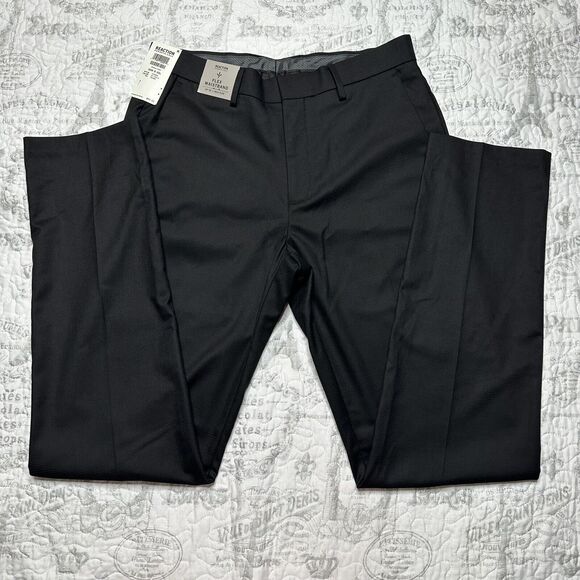 Kenneth Cole REACTION TIC WEAVE SLIM FIT DRESS PANT 30W 32L